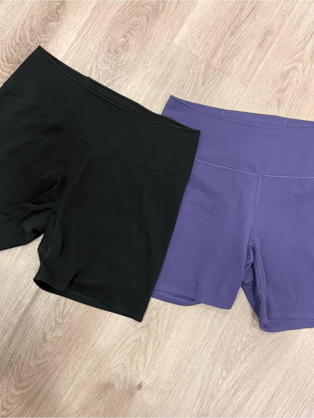 Uniqlo Women’s Bike Shorts — Black & Purple